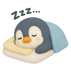 [LINEスタンプ] 可愛い3Dペンギン