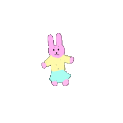 [LINEスタンプ] ウサウサうさぎのたのしい1日 