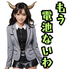 [LINEスタンプ] 仮装女子_鬼ドル(オカンの日常編）