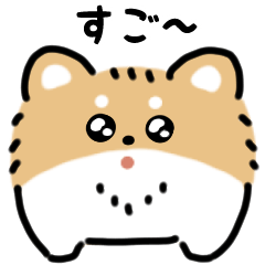 [LINEスタンプ] ふさふさチワワ（文字付き）