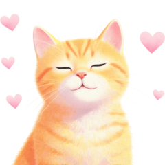 [LINEスタンプ] 小さなハートと子猫スタンプ