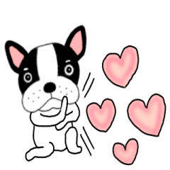 [LINEスタンプ] 【動く】フレンチブルドックのブルちゃん49