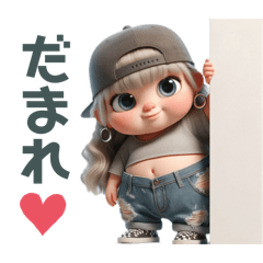 [LINEスタンプ] (再販)ぽっちゃりギャルの日常♫