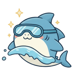 [LINEスタンプ] アクティビティを楽しむサメ達