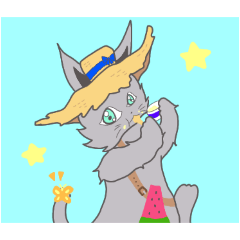 [LINEスタンプ] 猫のミルクとくるみ3