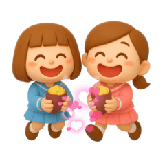 [LINEスタンプ] 双子ちゃんの秋イベントスタンプ