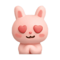 [LINEスタンプ] 3dフィギュアうさぎちゃん