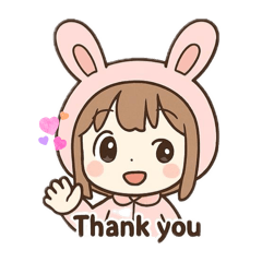 [LINEスタンプ] うさぴょんがごあいさつ