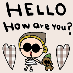 [LINEスタンプ] (nenerin日常会話スタンプ369英語気遣い)