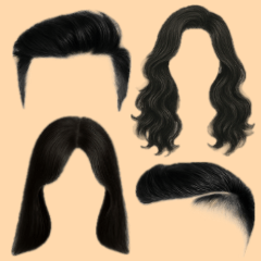 [LINEスタンプ] ヘアスタイル博物館 - Ver.1