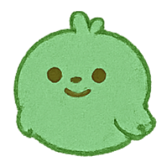 [LINEスタンプ] ふわふわ緑のとりパレード