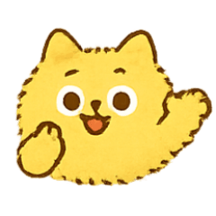 [LINEスタンプ] ふわふわ黄色ねこパレード