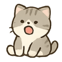 [LINEスタンプ] のんびり子猫のほっこりライフ