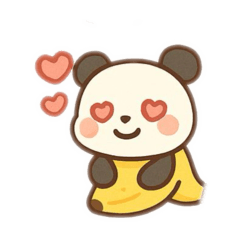 [LINEスタンプ] AIバナナパンダちゃん