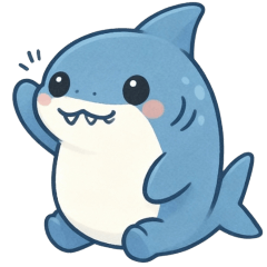 [LINEスタンプ] 足の生えたサメ達