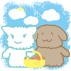 [LINEスタンプ] ワンたんとミャオ姉 1基本編[中国語日本語]