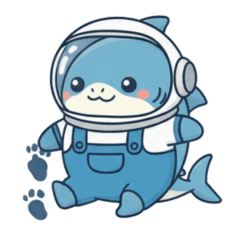 [LINEスタンプ] 宇宙にいるサメ達