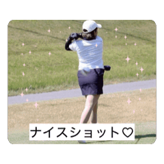 [LINEスタンプ] ゴルフ女子と鹿⛳️ 