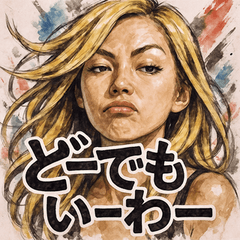 [LINEスタンプ] 金髪ギャル。