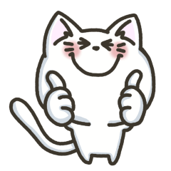 [LINEスタンプ] 白ねこの『ネガティブ入り』スタンプ