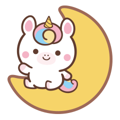 [LINEスタンプ] 文字なし1♪まんまるユニコーン