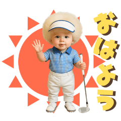 [LINEスタンプ] ボクちゃんGOLF