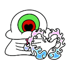 [LINEスタンプ] ひとつ目の幽霊