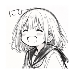 [LINEスタンプ] セーラー服の女の子#1