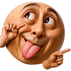 [LINEスタンプ] 顔文字くん 9 (写実バージョン)