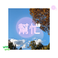 [LINEスタンプ] 冬の日の日常台湾語 樹氷のみられる山形葉