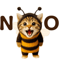 [LINEスタンプ] 踊る！ミツバチにゃん