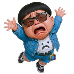 [LINEスタンプ] クールなおかっぱ男子 (NT)