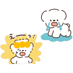 [LINEスタンプ] もちこともちお【ネガティブ】