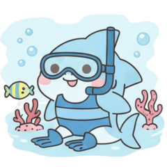 [LINEスタンプ] 春夏秋冬のサメ達