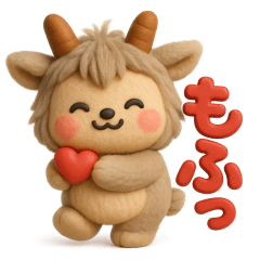 [LINEスタンプ] もちまる×ラブ風 もふもふ癒しスタンプ