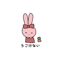 [LINEスタンプ] 傷つけず断るうさぎちゃんスタンプ