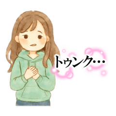 [LINEスタンプ] パーカーGALのきもち