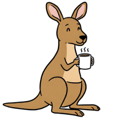 [LINEスタンプ] シュールなカンガルーのスタンプ