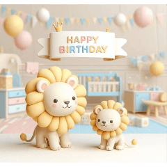 [LINEスタンプ] [Happy Birthday 専用]イエロー系