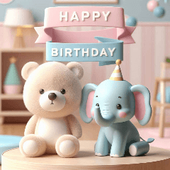 [LINEスタンプ] [Happy Birthday 専用]ピンク系