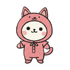 [LINEスタンプ] 着ぐるみを着たねこたち
