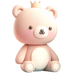 [LINEスタンプ] [アレンジ用]3Dクレイ動物ベビー1