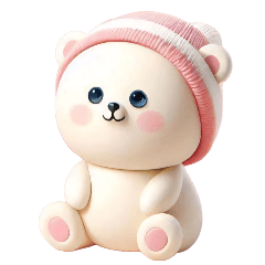 [LINEスタンプ] [アレンジ用]3Dクレイ動物ベビー4