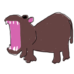 [LINEスタンプ] 子供が描くかわいい癒やし動物と魚スタンプ