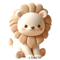 [LINEスタンプ] [アレンジ用]3Dクレイ動物ベビー2