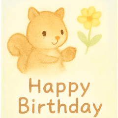 [LINEスタンプ] 春生まれの人へHappy Birthday