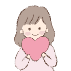 [LINEスタンプ] 女の子と白うさぎのスタンプ fetchpriority=high