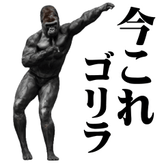 [LINEスタンプ] めちゃ動く！！今これゴリラ ！！！ 
