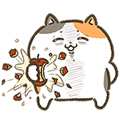 [LINEスタンプ] ストレス社会を生きるシュールな三毛猫さん