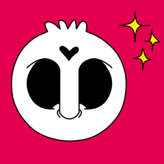 [LINEスタンプ] 【動く♪】071R2 まばたきガイコツスタンプ